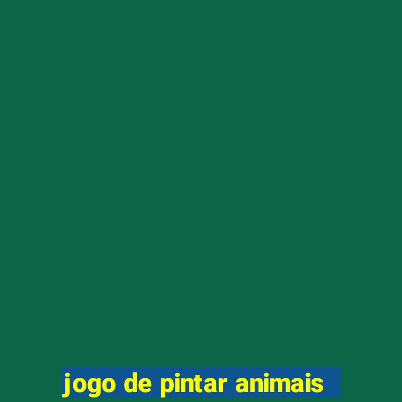 jogo de pintar animais